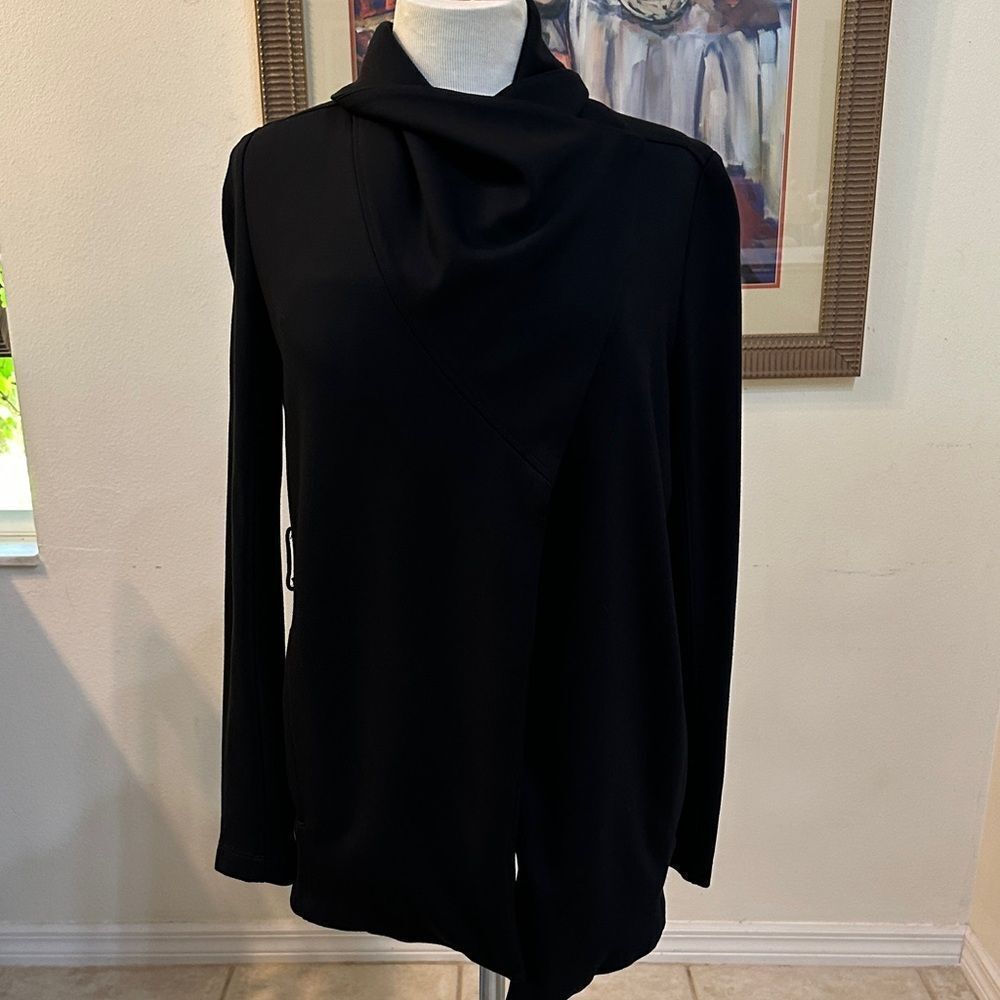 Anthropologie Guest Edition Black Convertible Women's Sweater/Jacket Size Medium